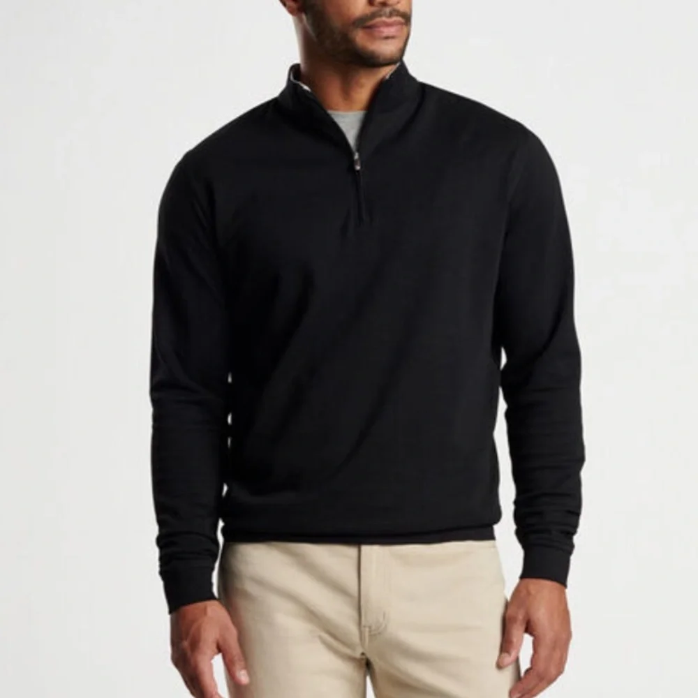 50% off w♥️ Peter Millar Crown Comfort 1/4 Zip Pullover canyon creek energy logo